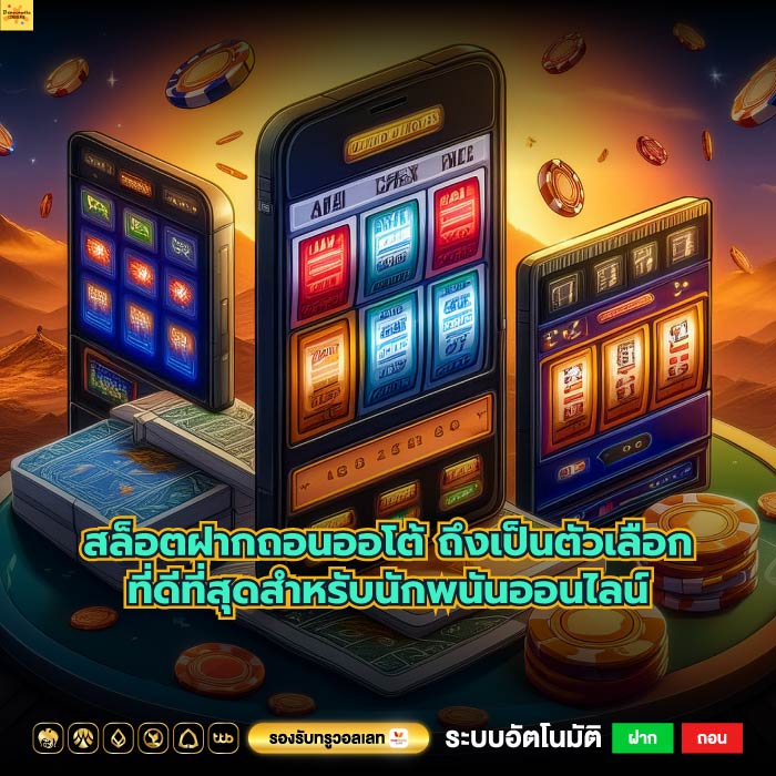 สล็อตฝากถอนออโต้ ถึงเป็นตัวเลือกที่ดีที่สุดสำหรับนักพนันออนไลน์